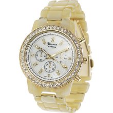 Gp By Brinley Co. Women's Rhinestone Chronograph-style Link Watch