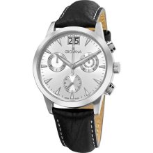 Grovana Mens Silver Chronograph Dial Quartz Watch