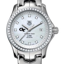 GT TAG Heuer Watch - Women's Link Watch w/ Diamond Bezel