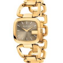 Gucci Polished Gold Tone Stainless Steel Case And Link Bracelet, Jewelry Clasp