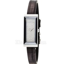 Gucci Women's G-Frame Diamond Pave Dial Watch YA127509