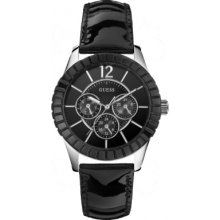 Guess Ladies Black Facet Watch W95134l2