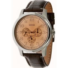 Guess Leather Mens Watch U10647G1