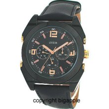 Guess Multi-function Leather Mens Watch W13082g1