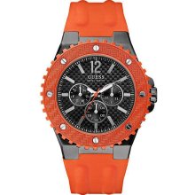 GUESS Orange Silicone Mens Watch U12654G2