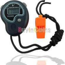 Handheld Sport Digital Alarm Clock Stopwatch Stop Watch