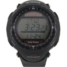 Hi-Power 0405M Fashionable Solar Digital Wrist Watch (Black)