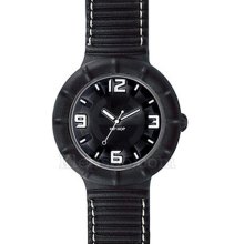 Hip Hop Leather Collection Black Watches