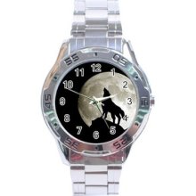 Howling Wolf Stainless Steel Analogue Menâ€™s Watch Fashion Hot