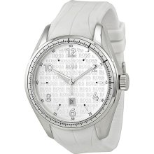 Hugo Boss White Dial White Polyethylene Mens Watch 1512422