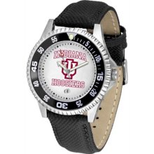 Indiana Hoosiers IU Mens Leather Wrist Watch