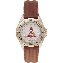 Indiana Hoosiers IU NCAA All Star Ladies Leather Strap Watch ...