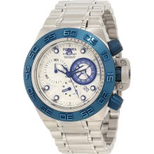 Invicta 10149 Men's Subaqua Noma IV Silver Dial Blue Bezel Chronograph