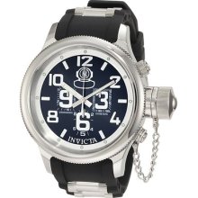 Invicta Men 4578-sn Russian Diver Chronograph Black Polyurethane Watch $675