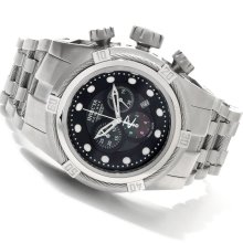 Invicta Men's Reserve Zeus Bolt Chronograph Black Mother Of Pearl Dial Stainless