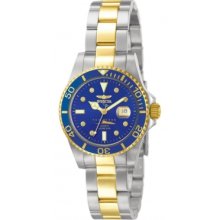 Invicta Two Tone 18K Gold Plated Diver Diamond Markers Inv5013