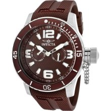 Invicta Watch 1797 Men's Specialty/corduba Brown Textured Dial Brown