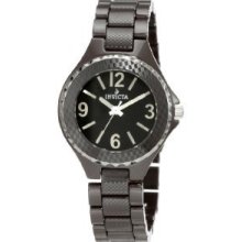 Invicta Women's 1160 Black Dial Brown Ceramic Watch