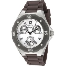 Invicta Women's Angel White Dial Brown Silicon