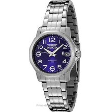 Invicta Womens Specialty Blue Dial Stainless Case and Invicta-6908