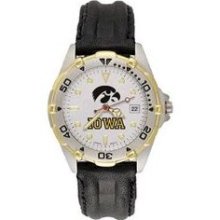 Iowa Hawkeyes Iowa All Star Watch with Leather Band - Mens ...