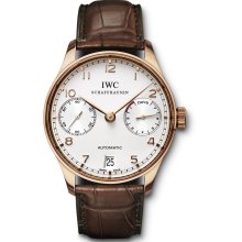 IWC Men's Portuguese White Dial Watch IW500113