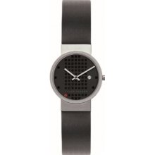 Jacob Jensen 412 Mens Clear All Black Watch