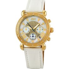 JBW Women's Victory Diamond Bezel Watch in White