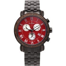 Joe Rodeo Classic JCL113 Red Dial 3.50 ct Men's Diamonds Watch