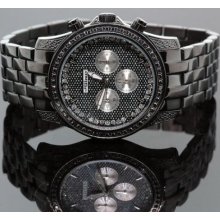 JoJino Mens Black Diamond Watch 2.25ctw