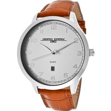 Jorg Gray JG1060-20 Men's Silver Dial Crocodile Leather Strap Wat ...