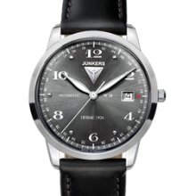 Junkers Flatline Swiss Automatic Watch with Radiant Anthracite Dial #6350-2