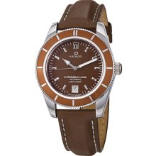 Kadloo Watches Men's Kadloo Mediterranee Brown Dial Brown Calfskin Br