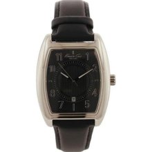 Kenneth Cole Kc1709 Leather Black Dial Men's Date Watch