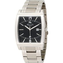 Kenneth Cole York Silver Tone Stainless Steel Men Watch Kc3826