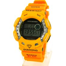 King Master D-Shock Yellow 0.12ct Diamond Men's Watch DS.012Y