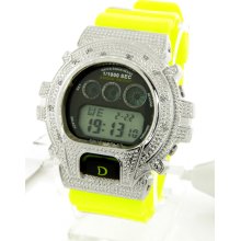 King Master D-Shock Yellow 0.12ct Diamond Men's Watch DS.217Y