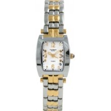 Krug-baÃ¼men 1963dlt Tuxedo Two Tone 4 Diamond White Dial Steel-two Tone Strap