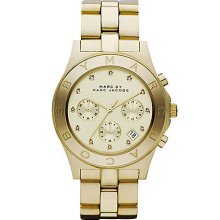 Ladies' Blade Goldtone Chronograph Watch