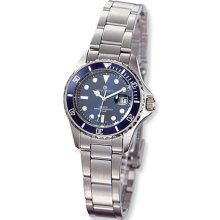 Ladies Blue Dial, Rotating Bezel Watch by Charles Hubert