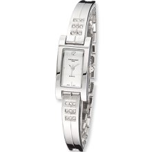 Ladies Chrome Finish Bangle Watch by Charles Hubert