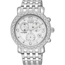 Ladies' Drive from Citizen Eco-Drive TTG Chronograph Watch with White