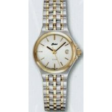 Ladies Quartzline Classic 2 Tone 10 Atm Watch With Date Window