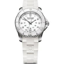 Ladies Victorinox Maverick White Dial Watch- White