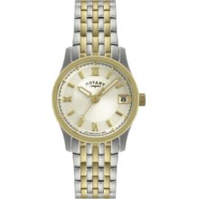 LB00793-09 Rotary Ladies Two Tone Watch