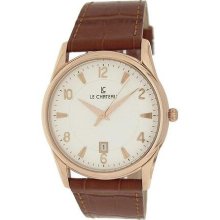 Le Chateau 7077Mrse Wht Classica Collection Textured Dial Men'S Watch7077M