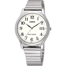 Lorus Gents Stainless Steel Watch On Expanding Bracelet Rh923ax9