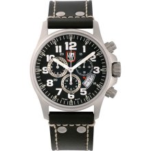 Luminox Men's 1843 Stainless-Steel Plated Analog Stainless-Steel Bezel Watch