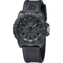 Luminox Men's 3051.bo Navy Seal Colormark 3050 Series All Black With Rubber Band