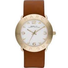 MARC by Marc Jacobs 'Amy' Leather Strap Watch